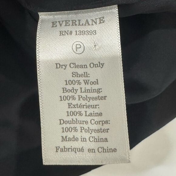 NEW EVERLANE The Classic Wool blazer in black - Picture 6 of 7